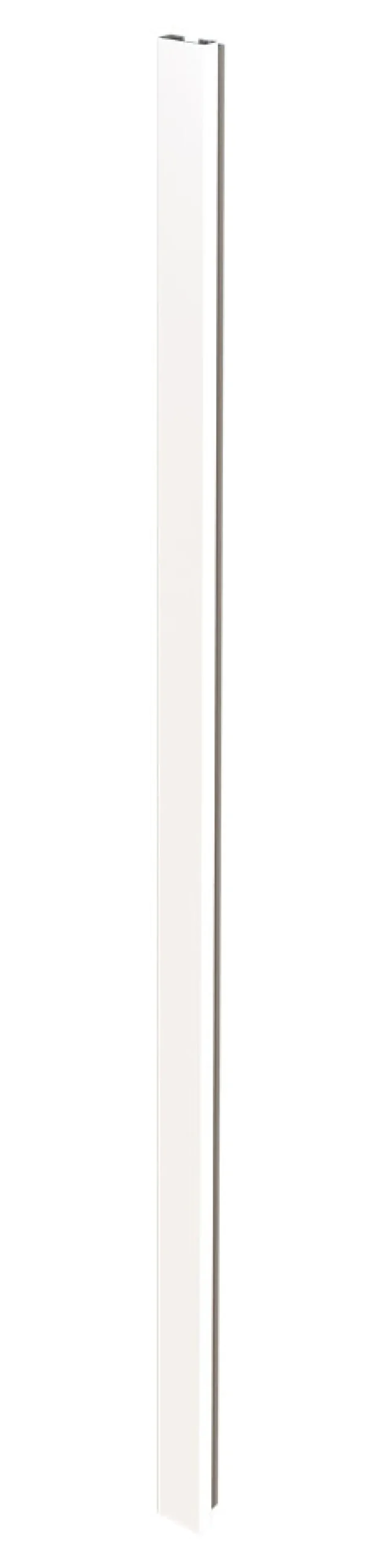 Verrière<Poteau de terminaison en alumium coloris blanc thermolaqué H.108cm