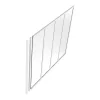 Vente-unique Verrière<Poteau de terminaison pour verrière en aluminium thermolaqué - H105 cm - Blanc - BAYVIEW