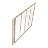 Vente-unique Verrière<Poteau de terminaison pour verrière en aluminium thermolaqué - H105 cm - Naturel clair - BAYVIEW