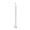 AICA Sanitaire Poteau Garde-Corps en aluminium argent L.890 mm - Pose verticale, idéal intérieur et extérieur- Accessoire D'Escalier