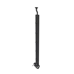 AICA Sanitaire Accessoire D'Escalier<Poteau Garde-Corps en aluminium noir L.890 mm - Pose suspendue ou latérale, idéal intérieur et extérieur