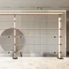 Kordo Poteau garde-corps pose à plat Hesta hêtre verni- Garde-Corps, Balustrade