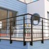 Alumin'home Garde-Corps, Balustrade<Poteau latéral pour garde corps Oxalis noir ral 9005