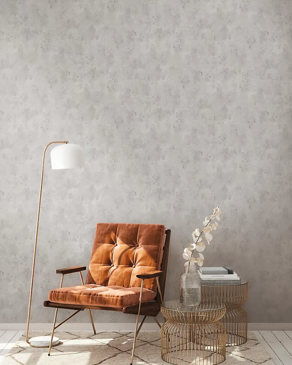 Profhome 388232-GU Papier peint aspect crépi texturé mat 5,33 m2- Papier Peint