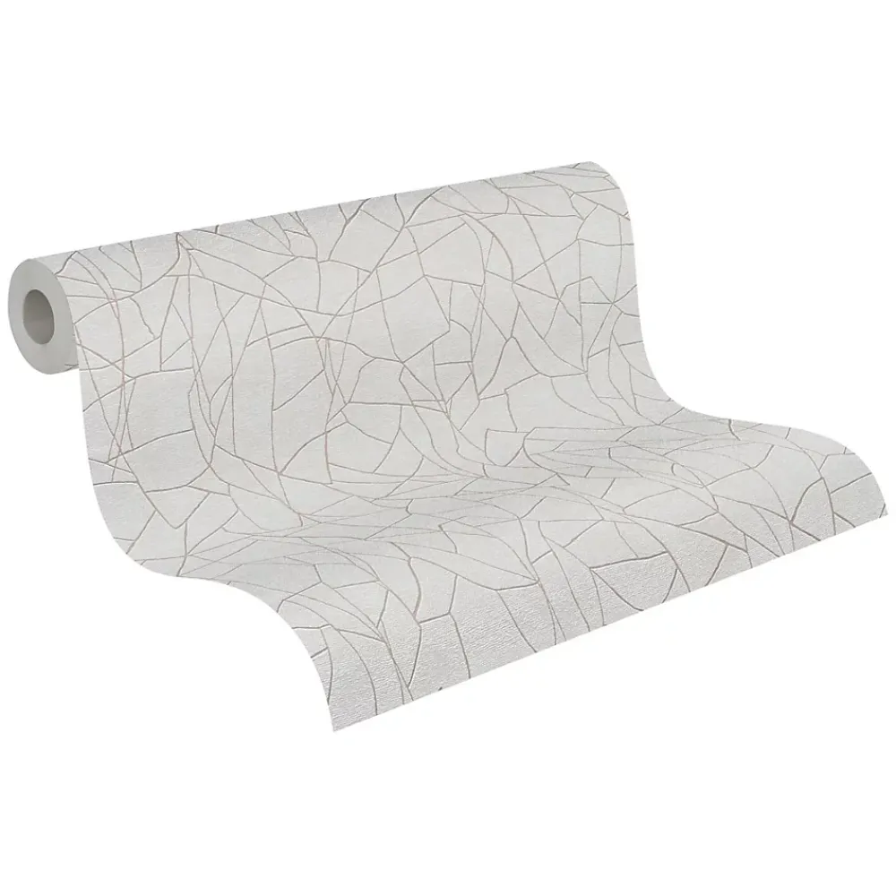 Profhome 399341-GU Papier peint à motifs graphiques légèrement texturé satiné 5,33 m2- Papier Peint