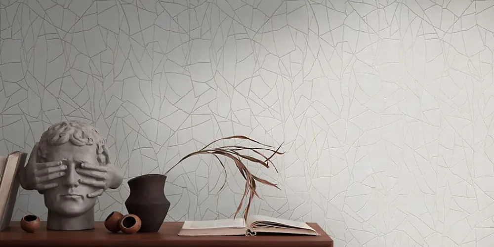 Profhome 399341-GU Papier peint à motifs graphiques légèrement texturé satiné 5,33 m2- Papier Peint