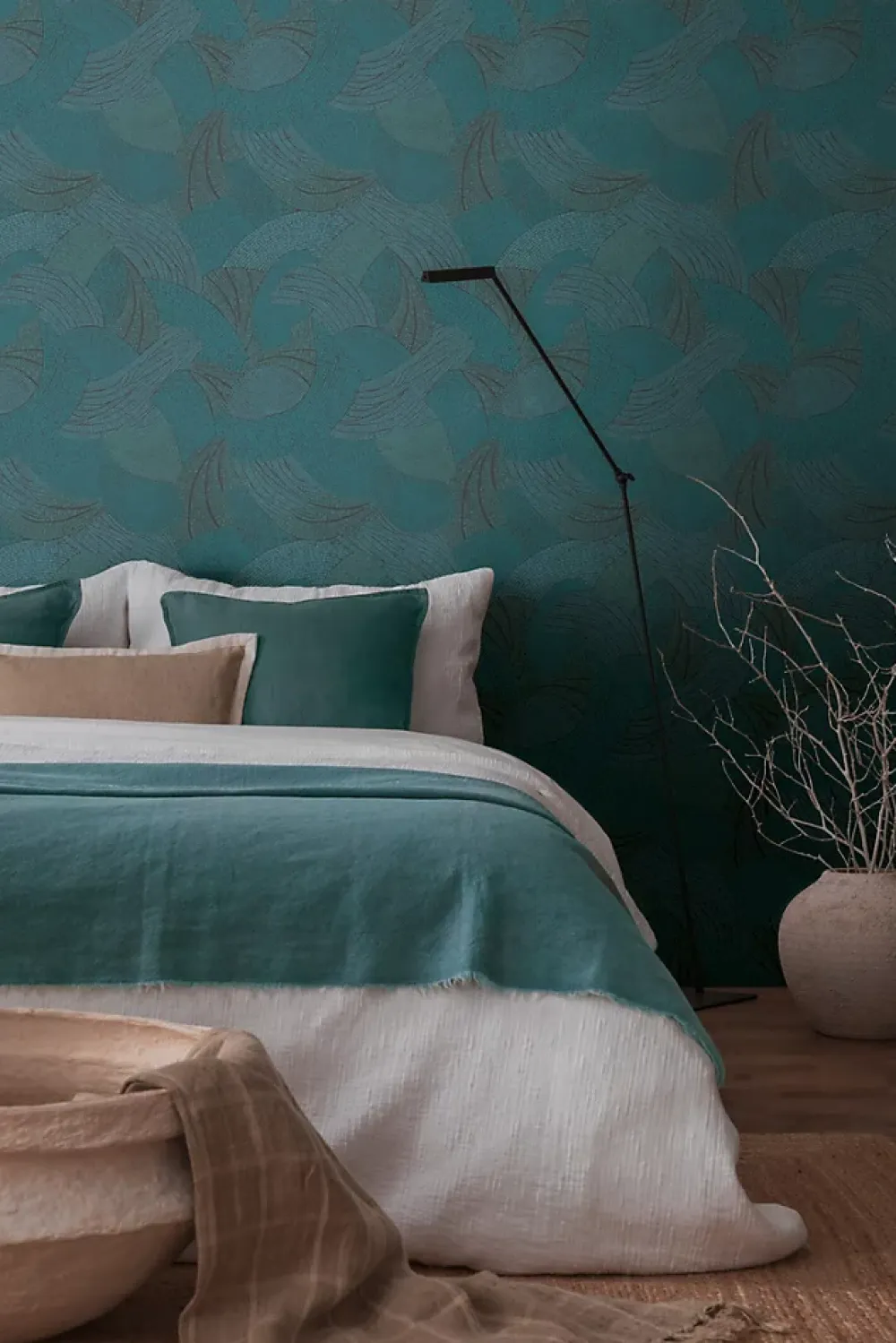 Profhome 399353-GU Papier peint ethnique légèrement texturé mat 5,33 m2- Papier Peint