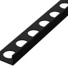 Ilcom Profilé Carrelage<Profil angulaire J en acier inoxydable pour les carreaux 10mm x 2700mm - noir matt
