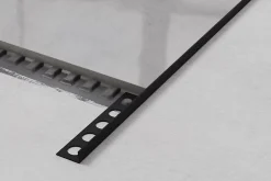 Ilcom Profilé Carrelage<Profil angulaire J en acier inoxydable pour les carreaux 10mm x 2700mm - noir matt