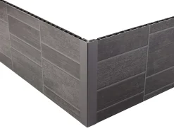 Grosfillex Lambris Mural<Profil d'angle de finition clipsable 5/8 mm carbone
