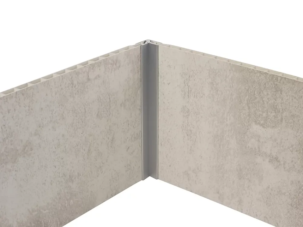 Grosfillex Lambris Mural<Profil d'angle de finition clipsable 5/8 mm aluminium