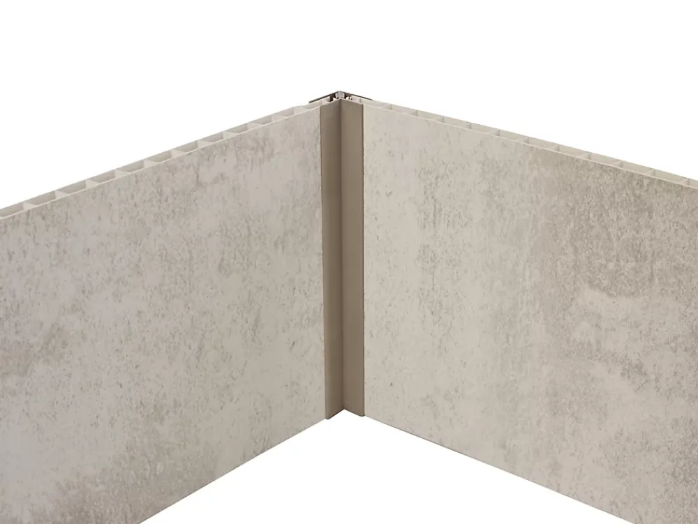 Grosfillex Lambris Mural<Profil d'angle de finition clipsable 5/8 mm taupe