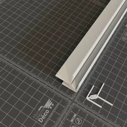 Tecnoprofils Lambris Mural<Profil d'Angle PVC Alimentaire 8 mm - Longueur 2.60 m - Blanc