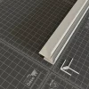Tecnoprofils Lambris Mural<Profil d'Angle PVC Clipsable 8 mm - Longueur 2.60 m - Blanc