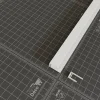 Tecnoprofils Lambris Mural<Profil d'Arrêt PVC Clipsable 8 mm - Longueur 2.60 m - Blanc