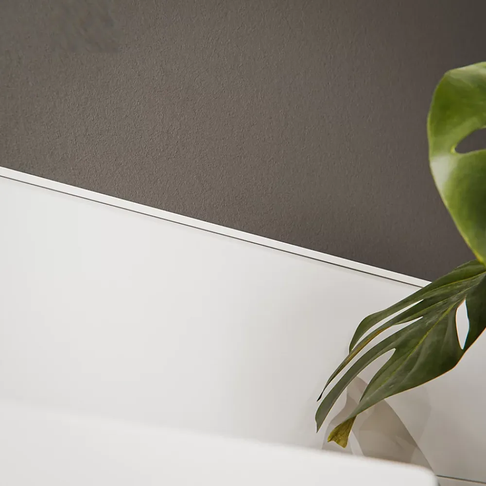Tecnoprofils Lambris Mural<Profil d'Arrêt PVC Clipsable 8 mm - Longueur 2.60 m - Blanc