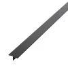 Ilcom Profil décoratif T en acier inoxydable pour couvrir jonction Noir satiné - 20mm X 10mm X 2440mm- Profilé Carrelage