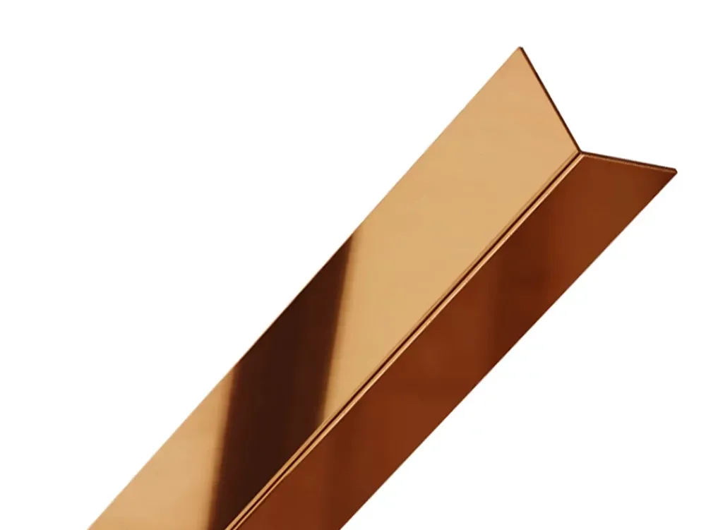 Ilcom Profilé décoratif L Angle extérieur en acier inoxydable 30 mm x 30 mm x 2700 mm - argent poli- Profilé Carrelage