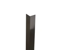 Ilcom Profilé décoratif L Angle extérieur en acier inoxydable 20 mm x 20 mm x 2700 mm - gunmetal- Profilé Carrelage
