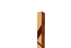 Ilcom Profilé décoratif Li Angle intérieur en acier inoxydable 30 mm x 30 mm x 2700 mm - cuivre poli- Profilé Carrelage