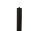 Ilcom Profilé décoratif Li Angle intérieur en acier inoxydable 30 mm x 30 mm x 2700 mm - noir satiné- Profilé Carrelage
