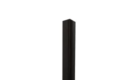 Ilcom Profilé décoratif Li Angle intérieur en acier inoxydable 30 mm x 30 mm x 2700 mm - noir satiné- Profilé Carrelage