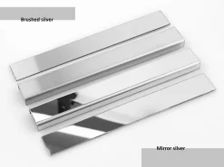 Ilcom Profilé Carrelage<Profilé décoratif Li Angle intérieur en acier inoxydable 30 mm x 30 mm x 2700 mm - argent satiné