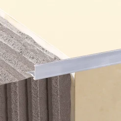 Diall Profilé Carrelage<Profilé de carrelage intérieur droit aluminium brut chromé lisse L.2,5m x l.2,2cm x ep.10mm
