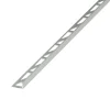 Diall Profilé Carrelage<Profilé de carrelage intérieur droit aluminium argent anodisé mat L.2,5m x l.2,2cm x ep.8mm