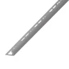 Diall Profilé de carrelage intérieur 1/4 rond PVC gris clair L.2,5m x l.2,7 cm x ep.9mm- Profilé Carrelage