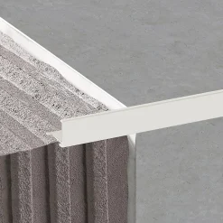 Diall Profilé Carrelage<Profilé de carrelage intérieur angle droit alu 22 mm x 2.5 m gris taupé 21g