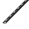 Diall Profilé Carrelage<Profilé de carrelage intérieur angle droit alu 8 mm x 2.5 m noir