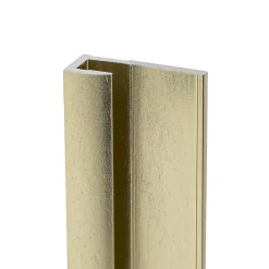 Schulte Profilé de finition + 1 profilé d'angle intérieur H.210 x l.1,7 cm, aluminium, or mat, decodesign vendu par 2- Panneau Mural De Salle De Bains