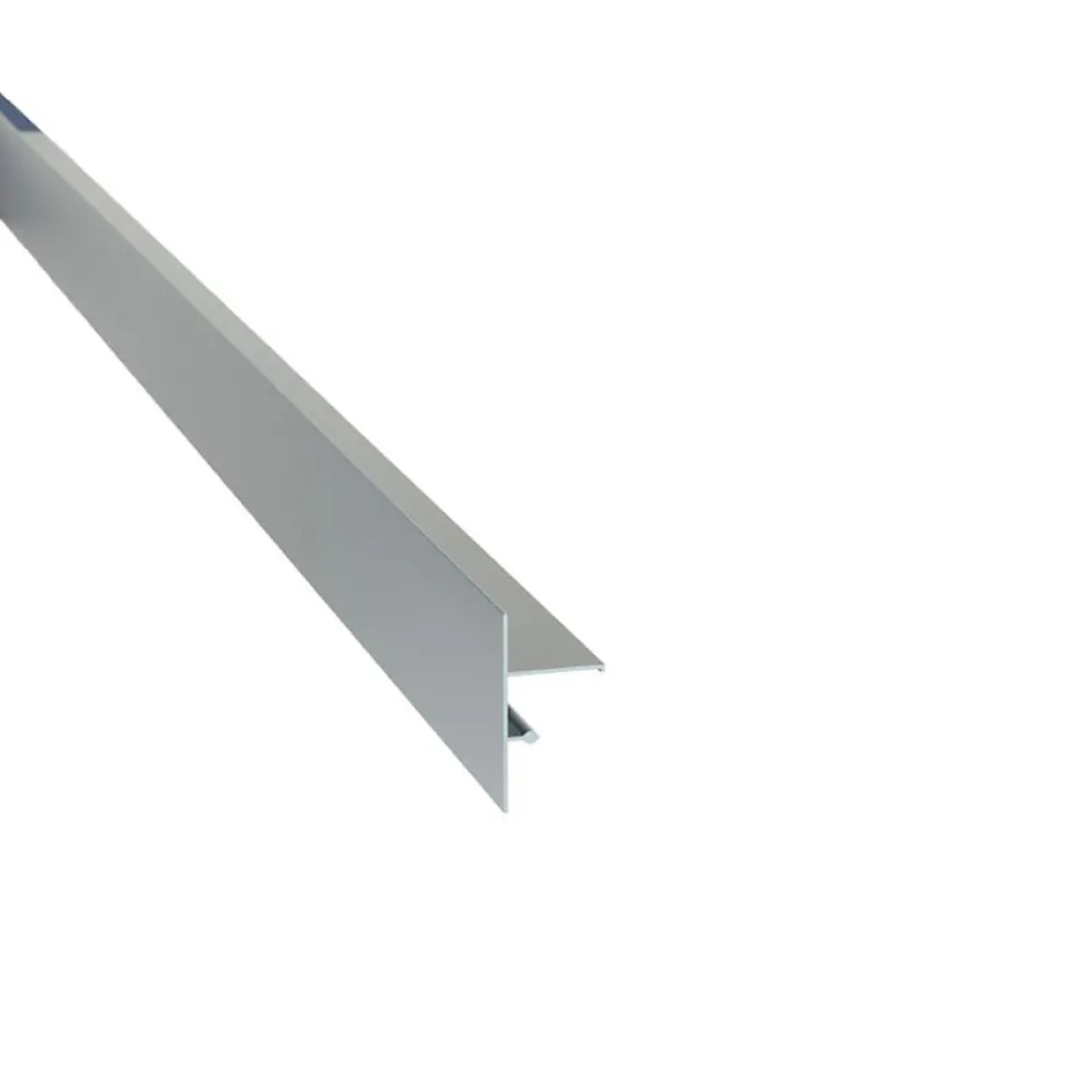 Jouplast Profilé de finition clipsable pour terrasse sur plots - - Gris - 140- Outils Parquet Et Sol Stratifié