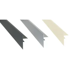Jouplast Profilé de finition clipsable pour terrasse sur plots - - Gris - 140- Outils Parquet Et Sol Stratifié