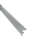 Jouplast Profilé de finition clipsable pour terrasse sur plots - - Gris - 70- Outils Parquet Et Sol Stratifié