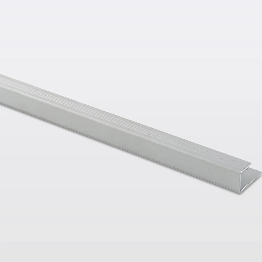GoodHome Profilé De Rénovation Pour Sol<Profilé de finition en U en aluminium pour sol , décor métal mat 10,5 x 1 800 mm