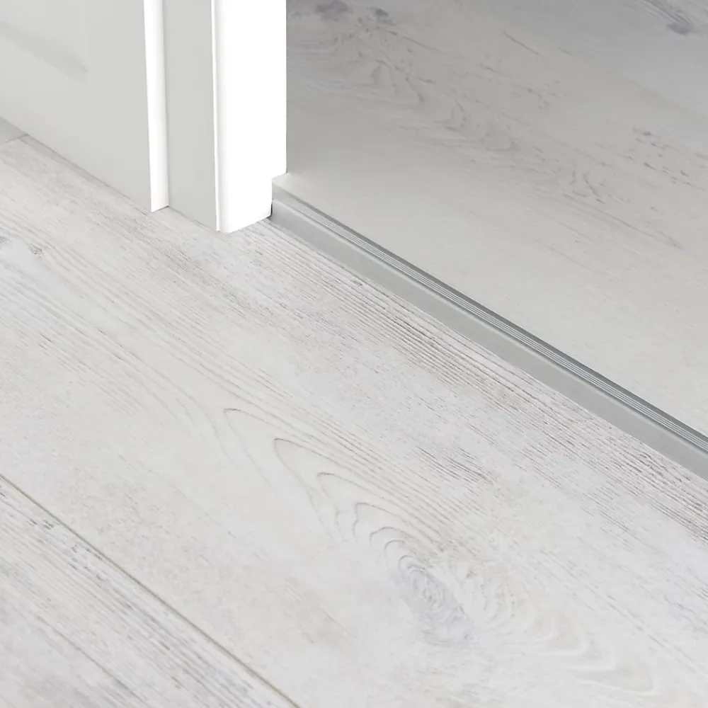 GoodHome Profilé De Rénovation Pour Sol<Profilé de finition en U en aluminium pour sol , décor métal mat 10,5 x 1 800 mm