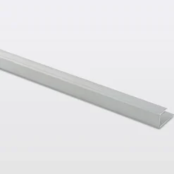 GoodHome Profilé de finition en U en aluminium pour sol , décor métal mat 10,5 x 930 mm- Profilé De Rénovation Pour Sol