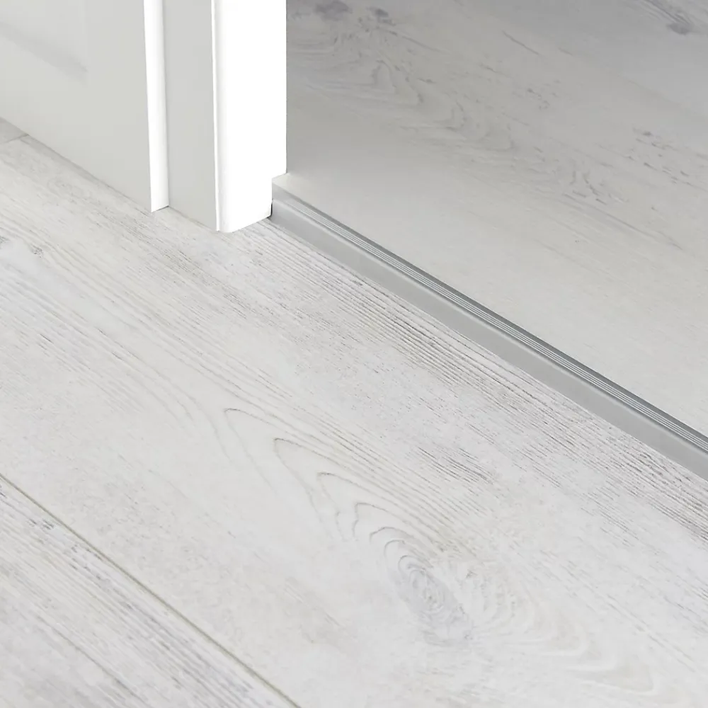 GoodHome Profilé De Rénovation Pour Sol<Profilé de finition en U en aluminium pour sol , décor métal mat 15,5 x 1 800 mm