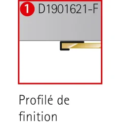 Schulte Panneau Mural De Salle De Bains<Profilé de fintion pour panneaux muraux DécoDesign, blanc