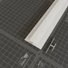 Tecnoprofils Profil de Jonction PVC 8 mm - Longueur 2.60 m - Blanc- Lambris Mural