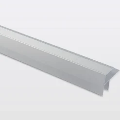 GoodHome Profilé de rénovation de marche en aluminium décor métal mat 16 x 25 x 900 mm.- Profilé De Rénovation De Marche