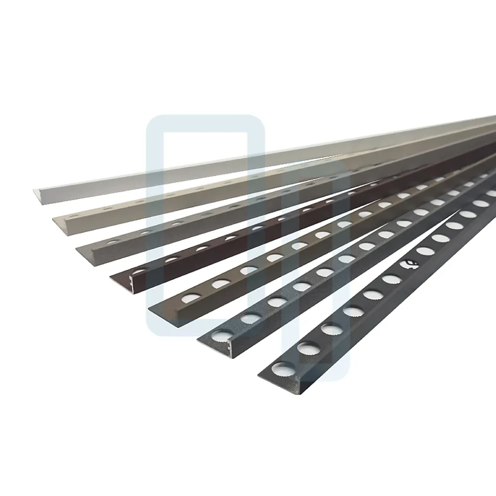 Lux Mosaic Profilé Carrelage<Profilé LAQUÉ MAT GRIS FONCÉ INT/EXT décoratif pour Carrelage Mural. L.2,6m x 12mm. Luxury Dark Grey