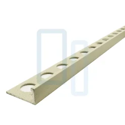 Lux Mosaic Profilé MAT BEIGE CLAIR INT/EXT décoratif pour Carrelage Mural. Aluminium Laqué L.2,60m x 12mm. Luxury Beige- Profilé Carrelage