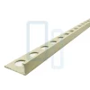 Lux Mosaic Profilé Carrelage<Profilé MAT BEIGE CLAIR INT/EXT décoratif pour Carrelage Mural. Aluminium Laqué L.2,60m x 9,5mm. Luxury Beige