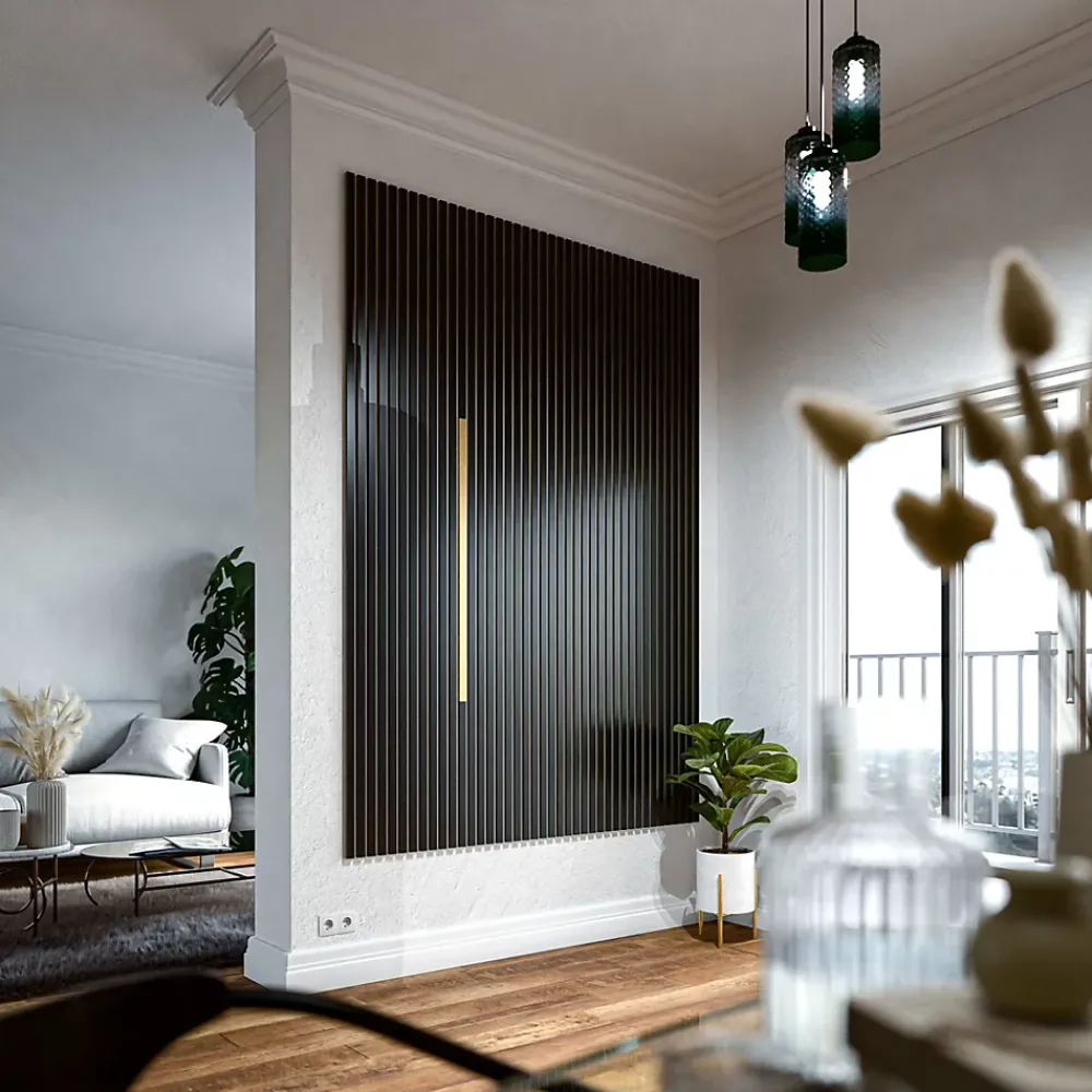 Mon Marché Déco Panneau Tasseau Bois<Profilé U Décoratif pour Panneau Tasseau Bois - Or - 1 m