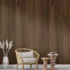 Protocole Home - Lambris MDF décoratif BEATS 2750 x 599 x 12 mm - Surface lisse, finition mate- Panneau Tasseau Bois