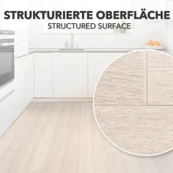 Floordirekt Dalle Pvc Garage<Pure Oak 009s Aspect Bois carrelage Revêtement de Sol, 100 x 350 cm