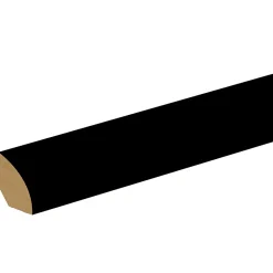Quart de rond en MDF noir Ep.14mm L.2,40m- Moulure